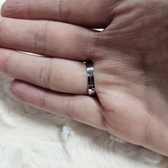 Hello Kitty - Silver Tone Adjustable Rhinestone Ring - Picture 10 of 12